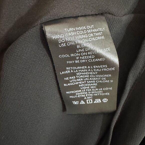 Anthropologie Liquid Shine Bias-Cut Skirt | Large | Black | midi - Picture 8 of 9